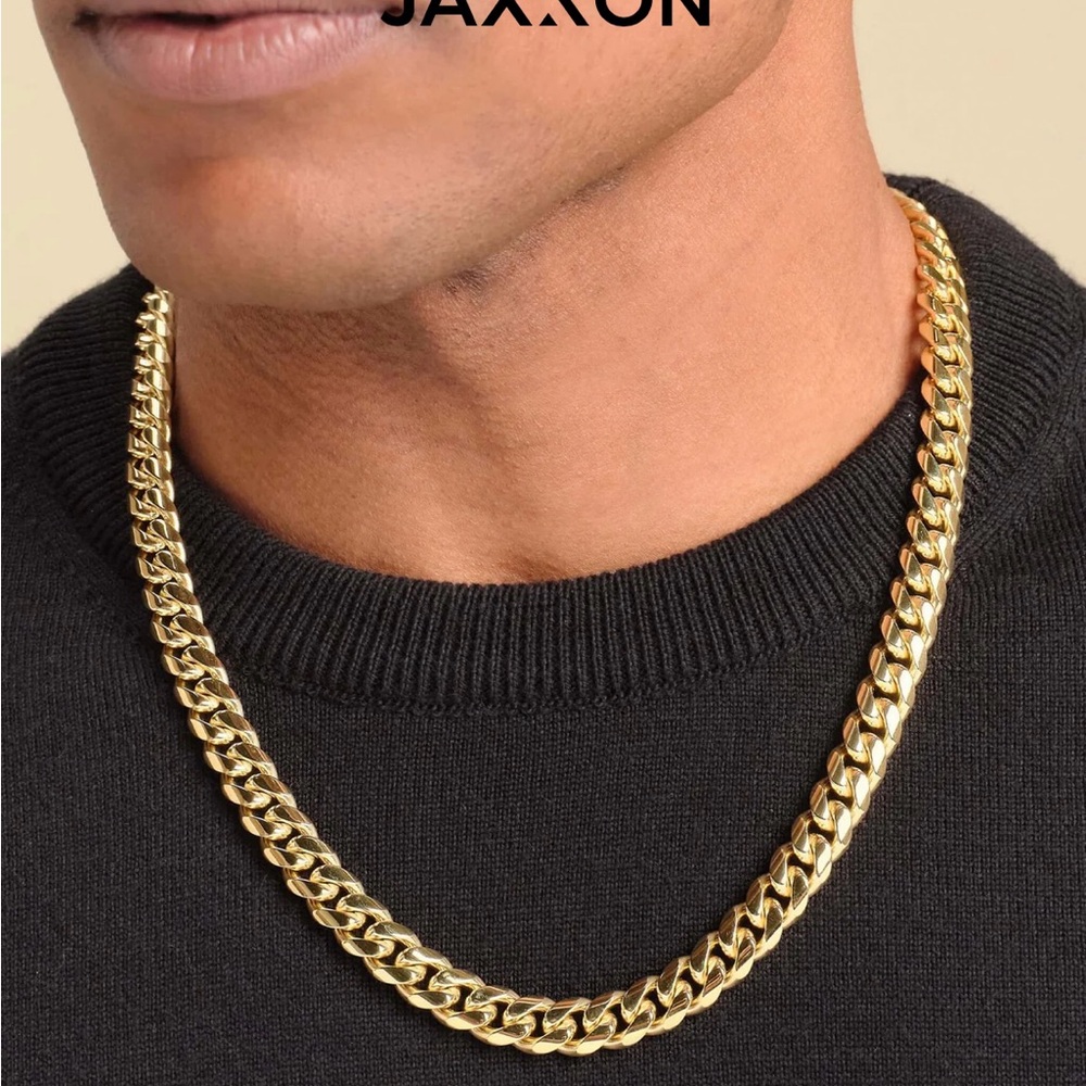 JAXXON Gold Men's Chain Necklace